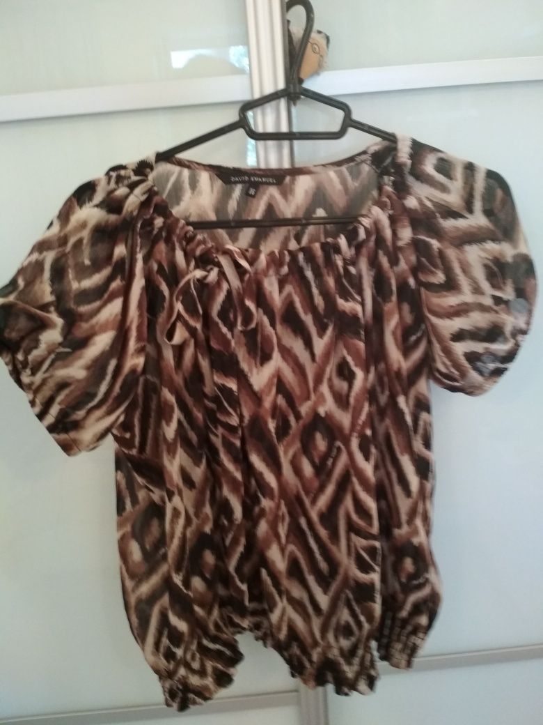 Стильная легкая блуза,блузка , бренд Девид Эммануэль,Англия,р.52