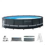 Basen intex ultra XTR  488x122cm pompa piaskowa dodatki
