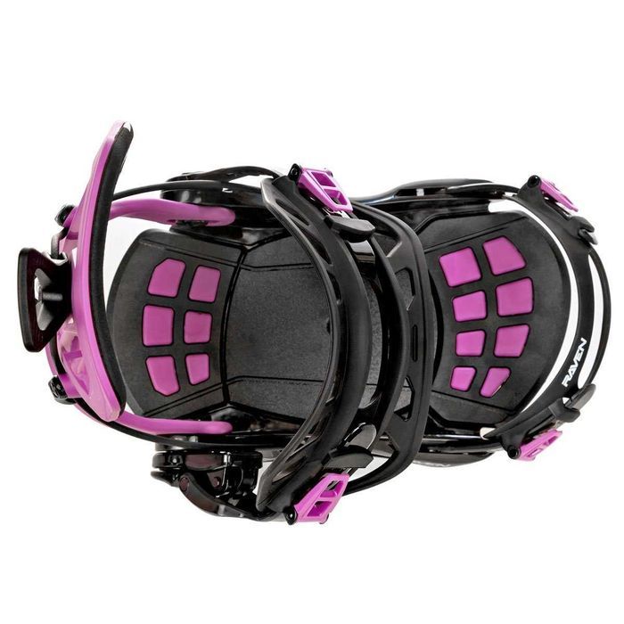 Szybkie wiązania snowboardowe Raven FT360 (black/fuchsia), M(39-42)