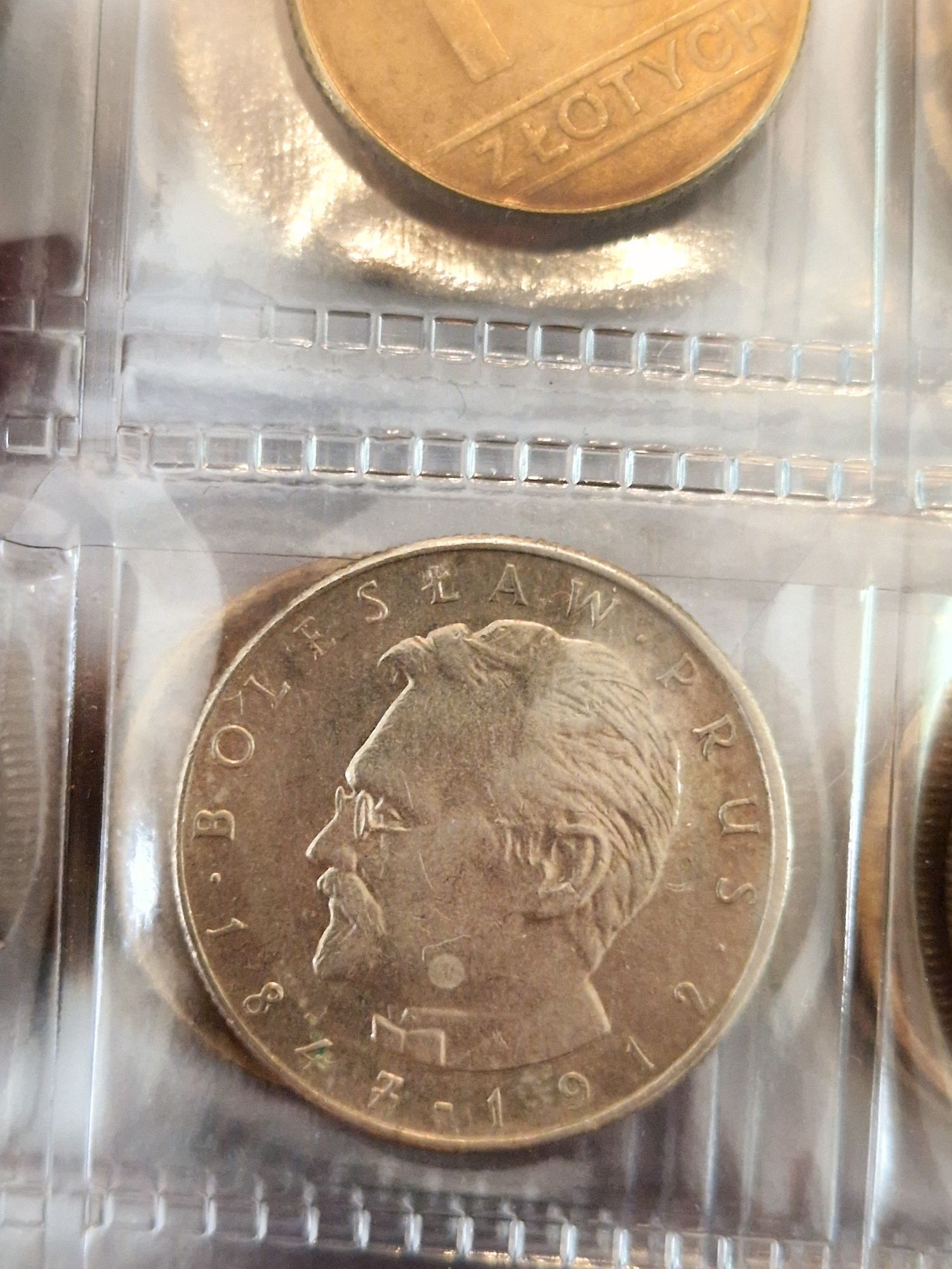 Moneta 10 złotych PRL z 1975 Boleslaw Prus ze znakiem mennicy