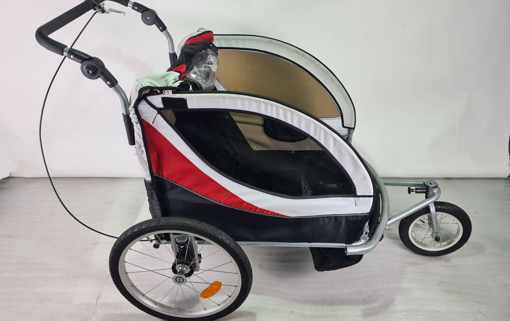 Przyczepka rowerowa dla 2 dzieci