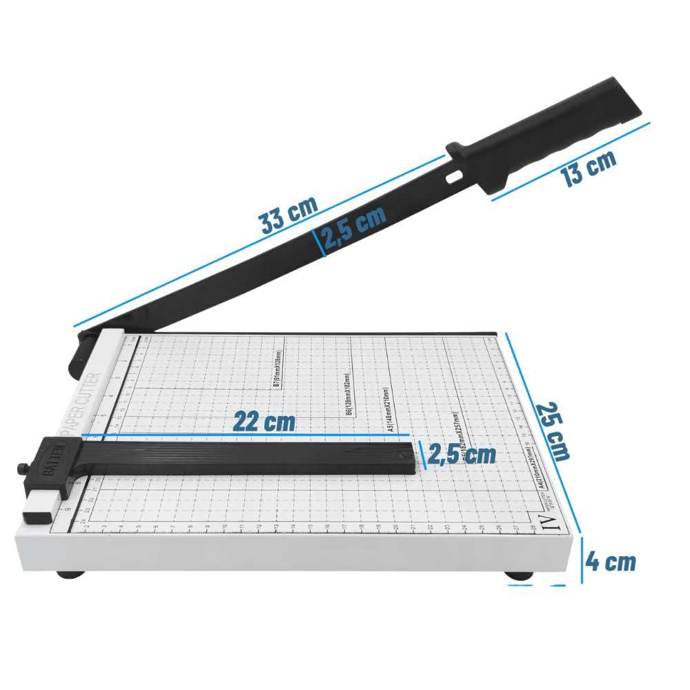 GILOTYNA do cięcia PAPIERU biurowa A4 A5 metalowa - OSTRA