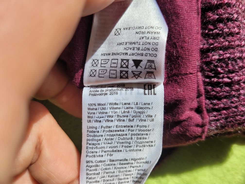 Czapka r 40 44 Nameit name it termiczna 100proc wełna jak merino nowa