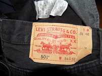 Джинсы Levis ® 501 ™ W34xL32 Black Pakistan (Б/у)(262)