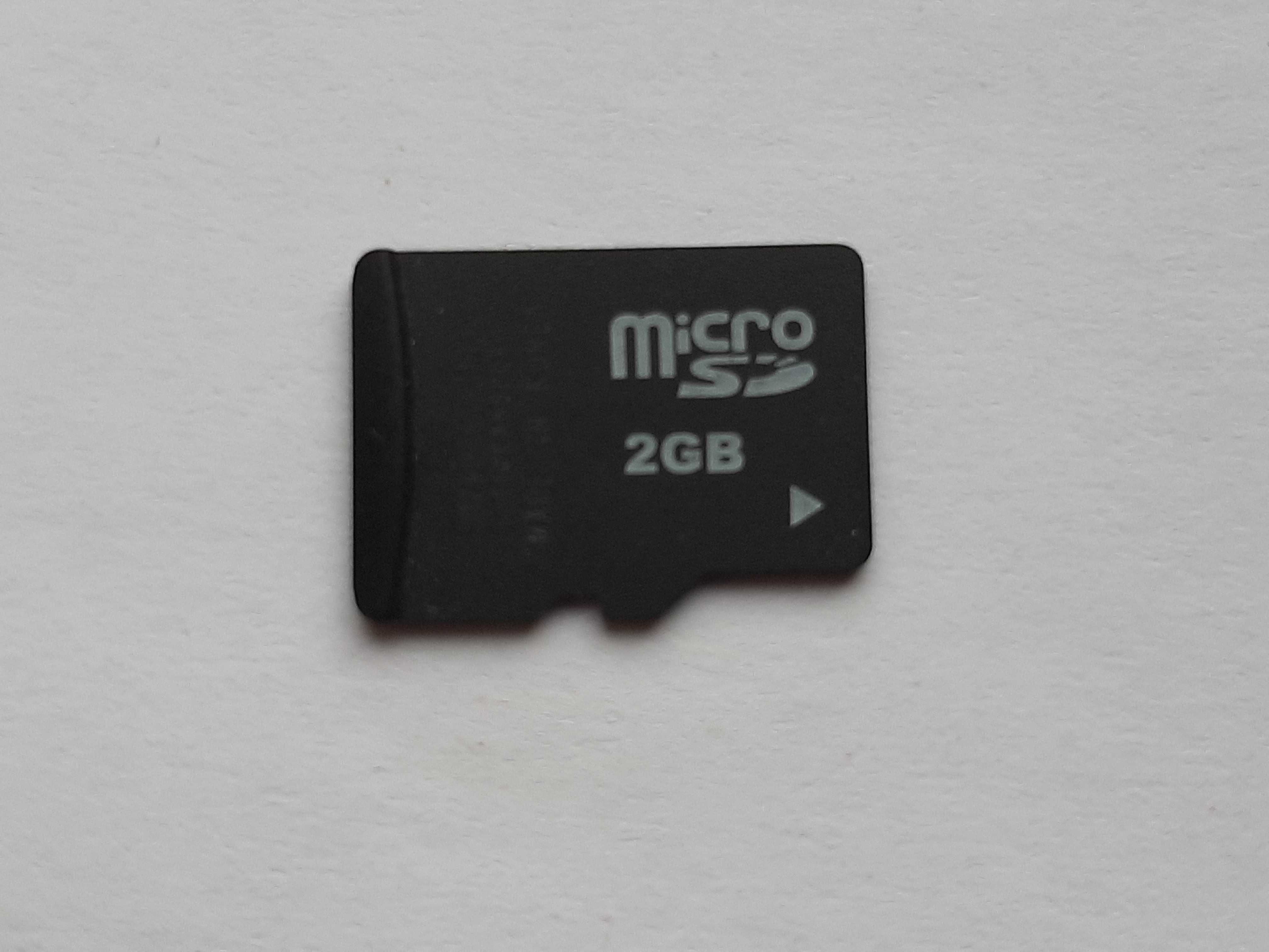 Карта памяти б/у micro SD  2гб .