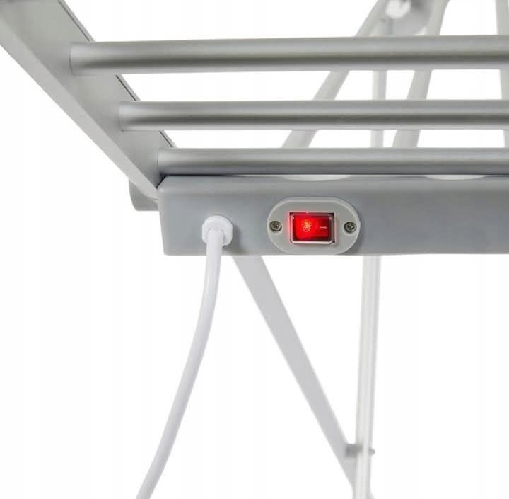 Suszarka Elektryczna Do Ubrań Prania Domowa Składana 18 Grzałek