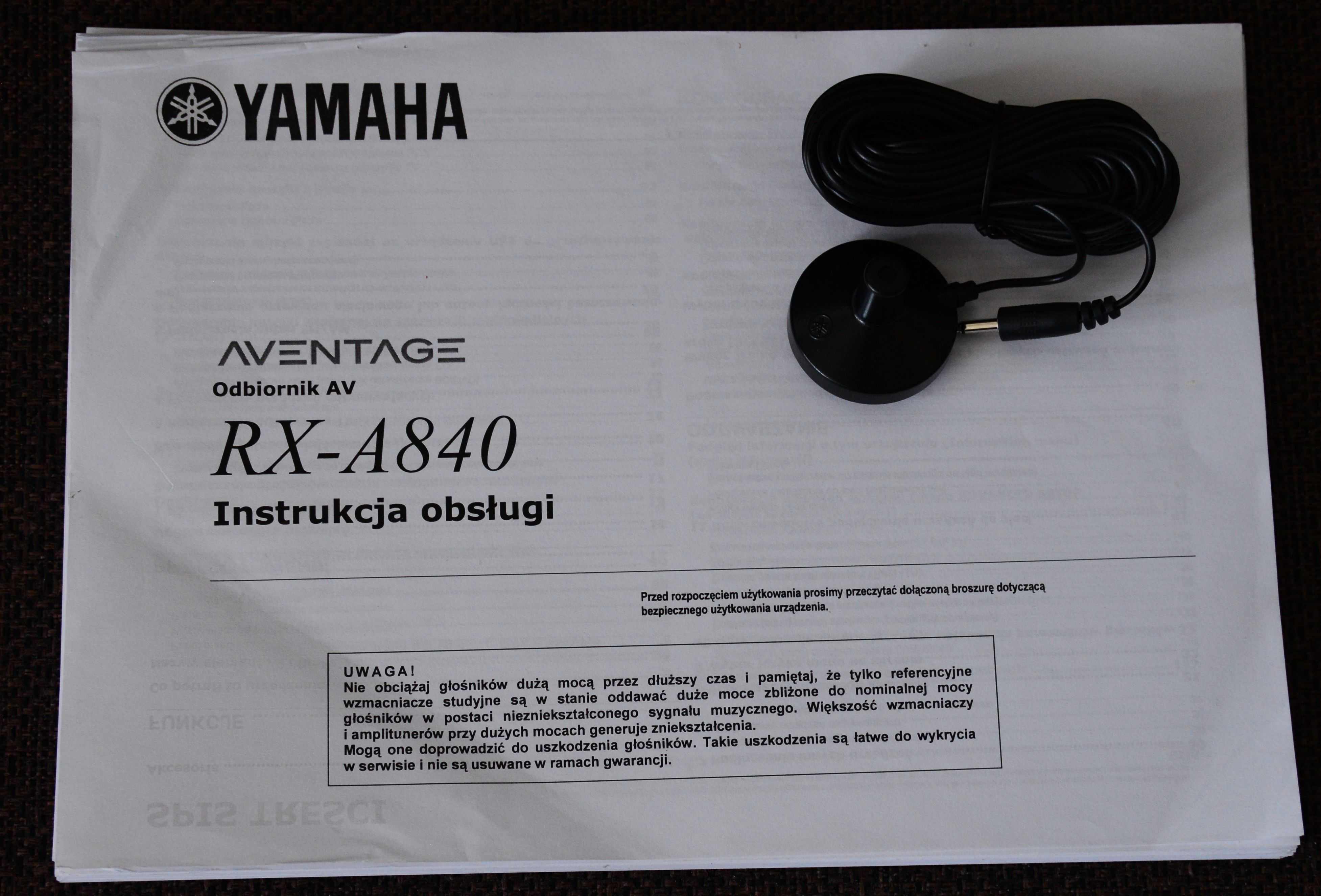 Amplituner 7.2 Yamaha RX-A840 z serii Aventage + gratis