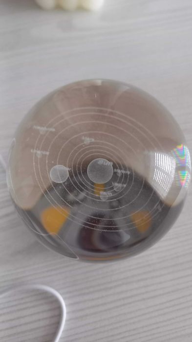 Світлодіодна кришталева куля, нічник, планети