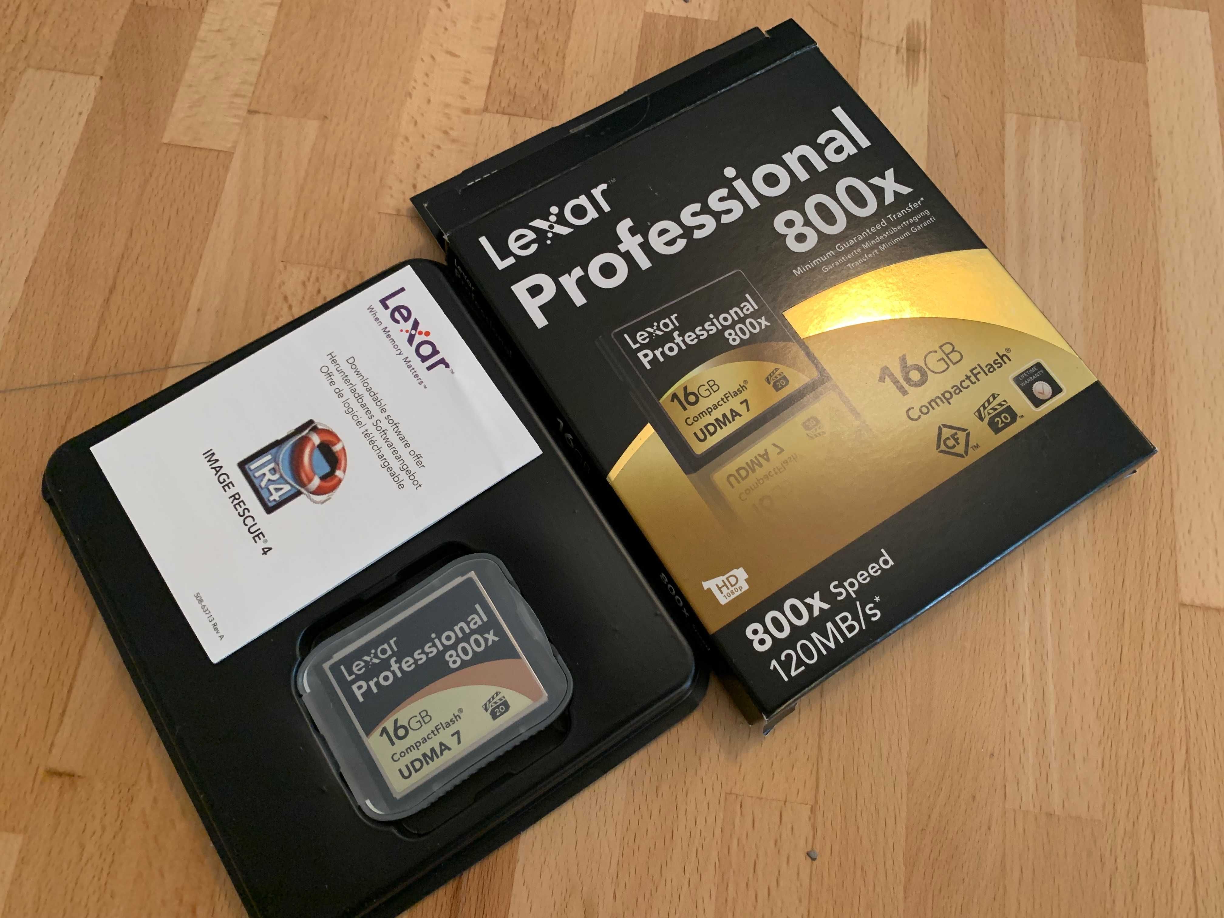 Cartão de memória CompactFlash Lexar Professional 800x 16GB