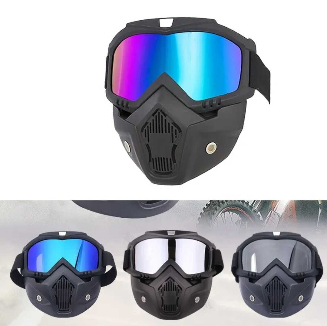 Maska HD gogle okulary cross quad motor airsoft enduro paintball