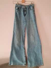 Spodnie dżinsy jeansy dzwony r.34