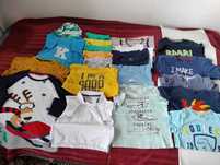 SUPER CENA Mix ubrań 21 szt T-shirt koszulka bluzka majtki 110/116-122