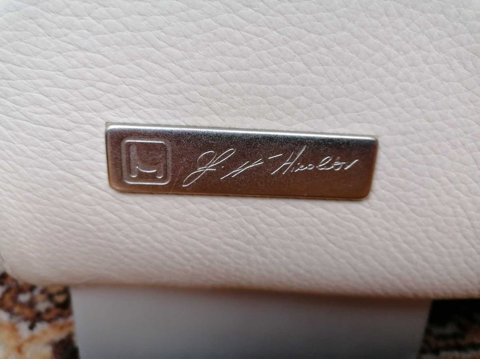 Kanapy Włoskie Nicoletti Skóra Kremowe 2 + 3 Używane Stan bardzo dobry