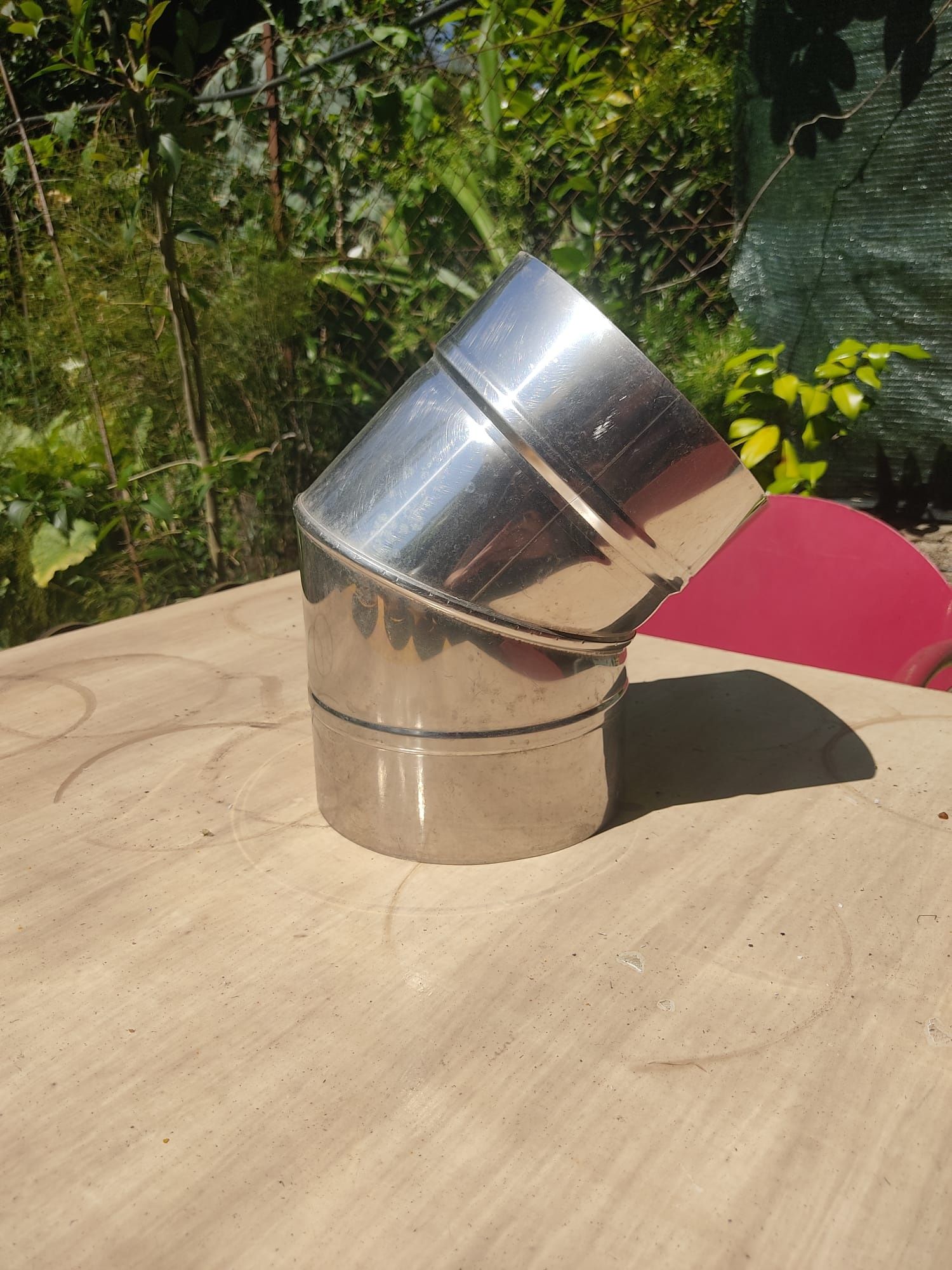 Tubos e curvas de inox para chaminés