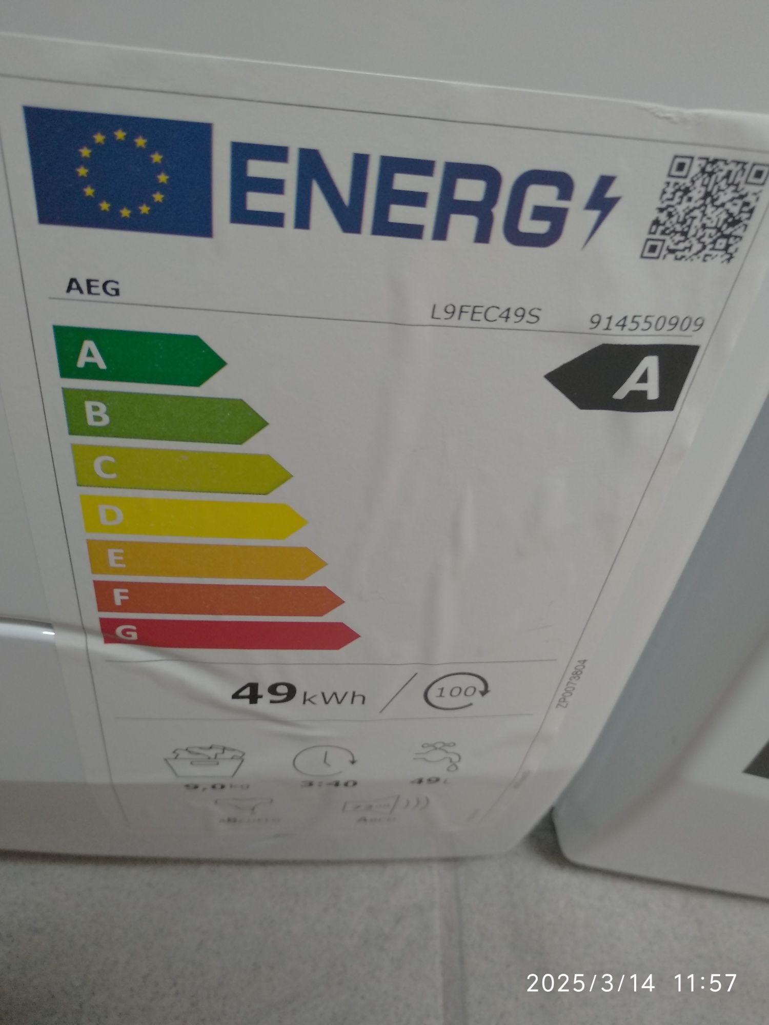 OUTLET Janki ul Wspólna 6 Pralka AEG L9FEC49S