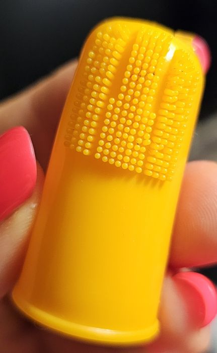 Nowa 2 x silikonowa szczoteczka do zębów zwierząt