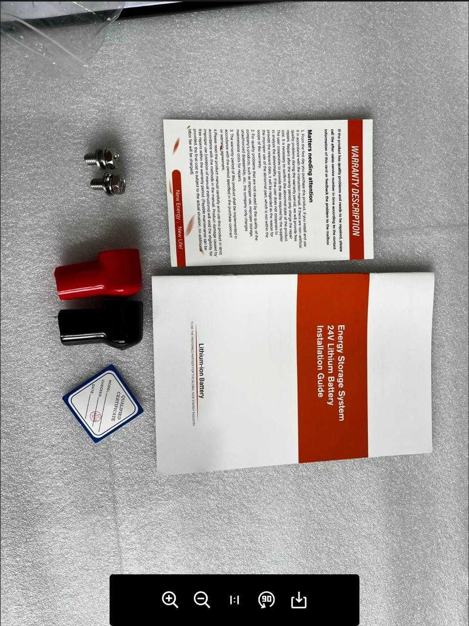 Акумулятор  Lithtech LiFePo4 24V 100Ah 2560Wh BMS Bluetooth новий