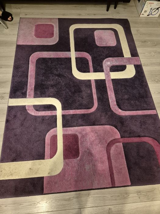 Dywan 160x220 cm fioletowy