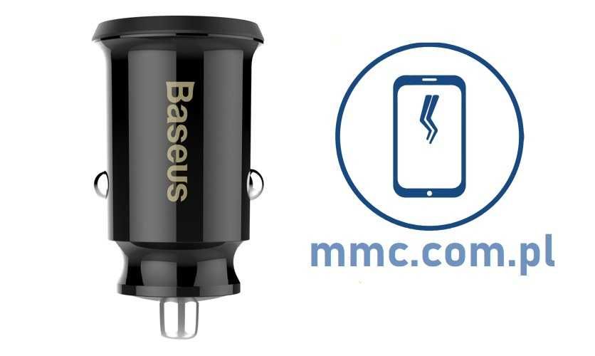 Baseus Circular inteligentna ładowarka samochodowa 2x USB QC3.0