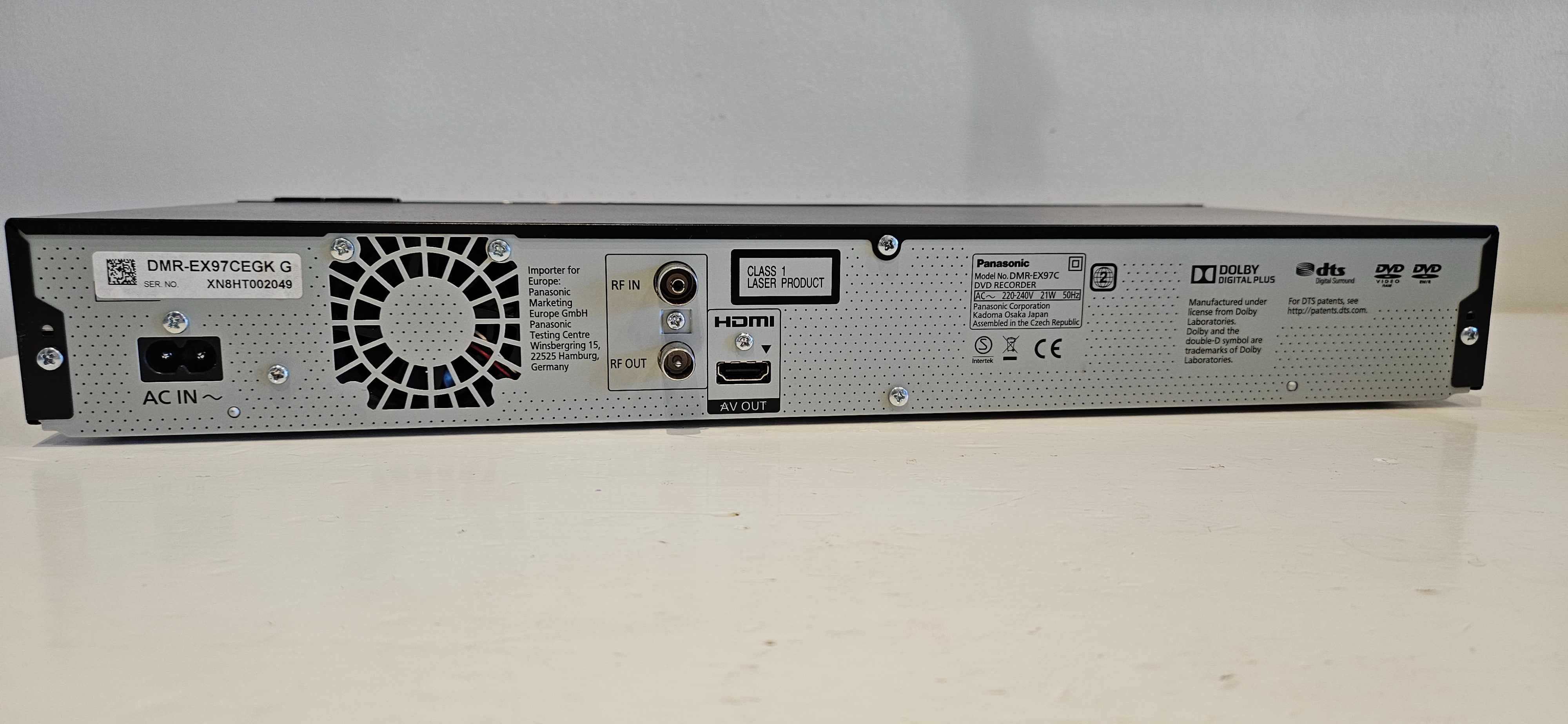 Nagrywarka DVD HDD500GB Panasonic DMR-EX97C USB CI+ Gniazdo