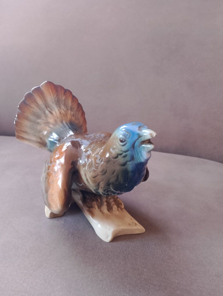 Figurka Royal Dux Głuszec/Cietrzew Czechosłowacja