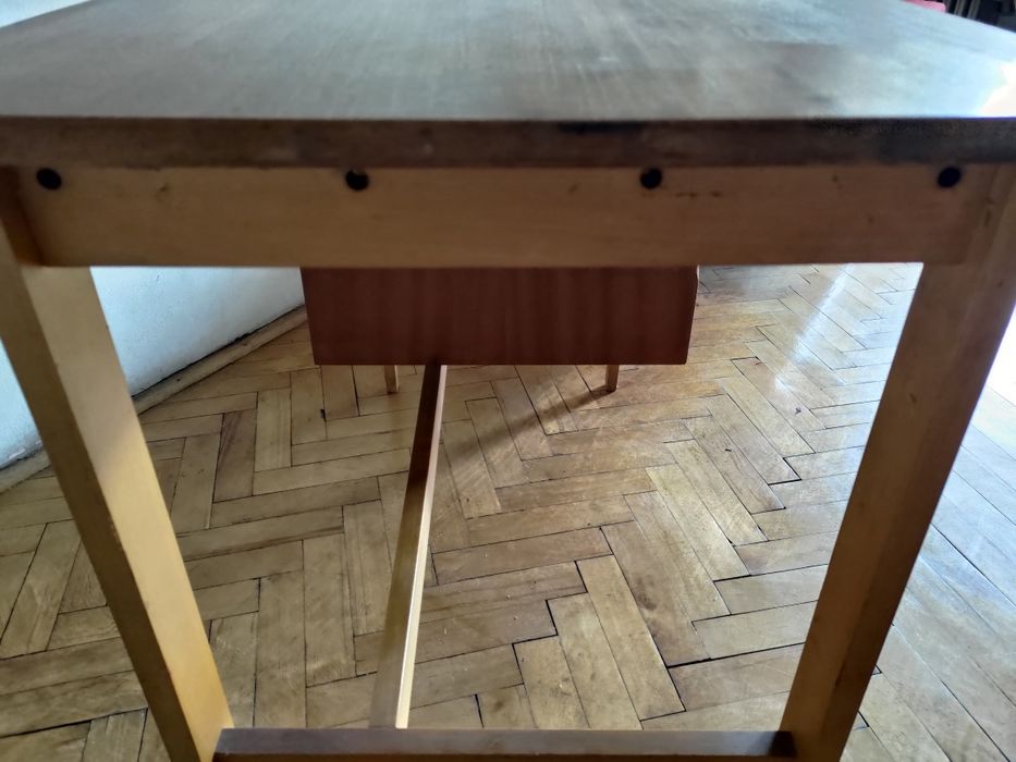 Biurko z lat 70, vintage PRL, prod. Jarocin, stan dobry