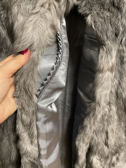 Futro naturalne dlugie modne nowe XL