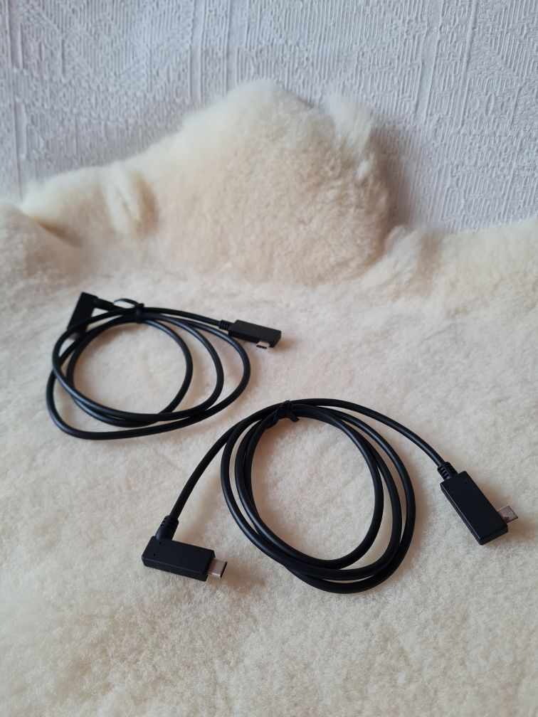 Kabel usb-c na usb-c usb c podwójne czarny dwustronny