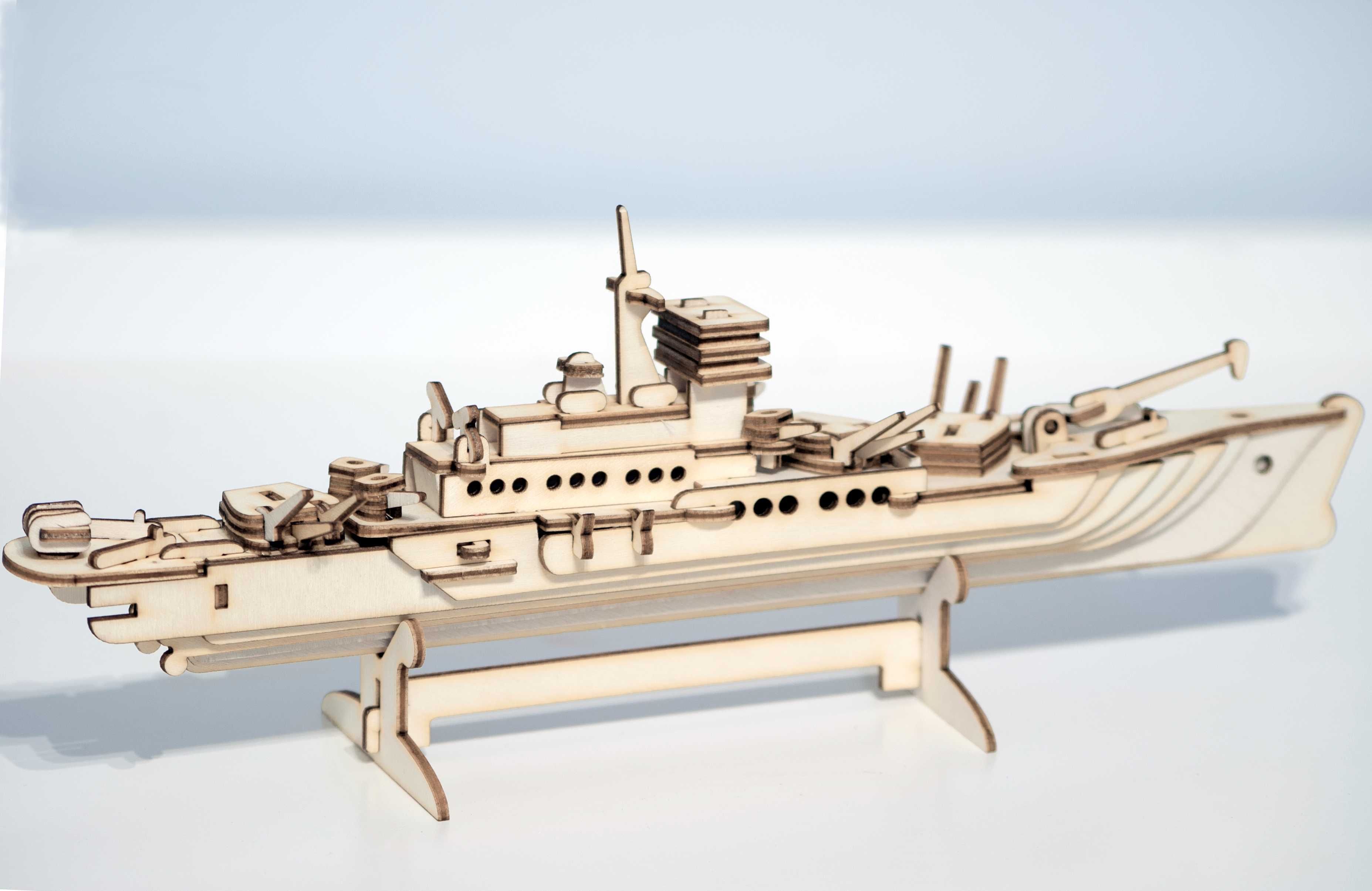 Statek drewniane puzzle Drewyan 3D skladany puzzle