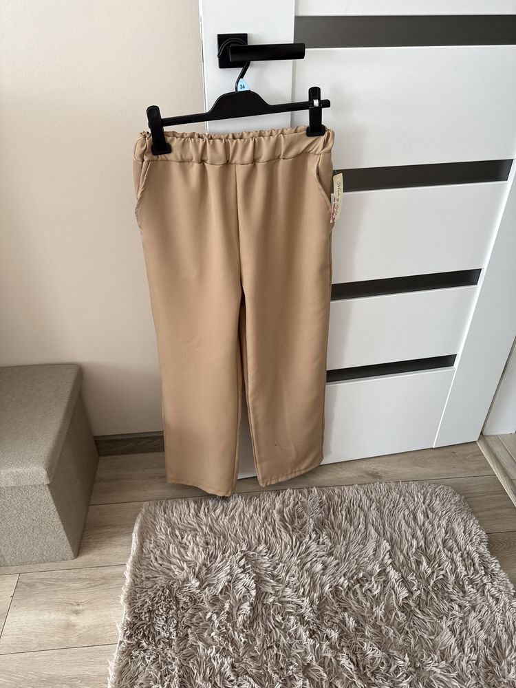 Spodnie eleganckie material garniturowy