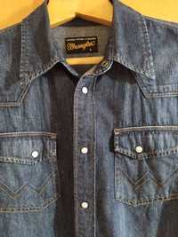 Мужская джинсовая рубашка Wrangler размер L.