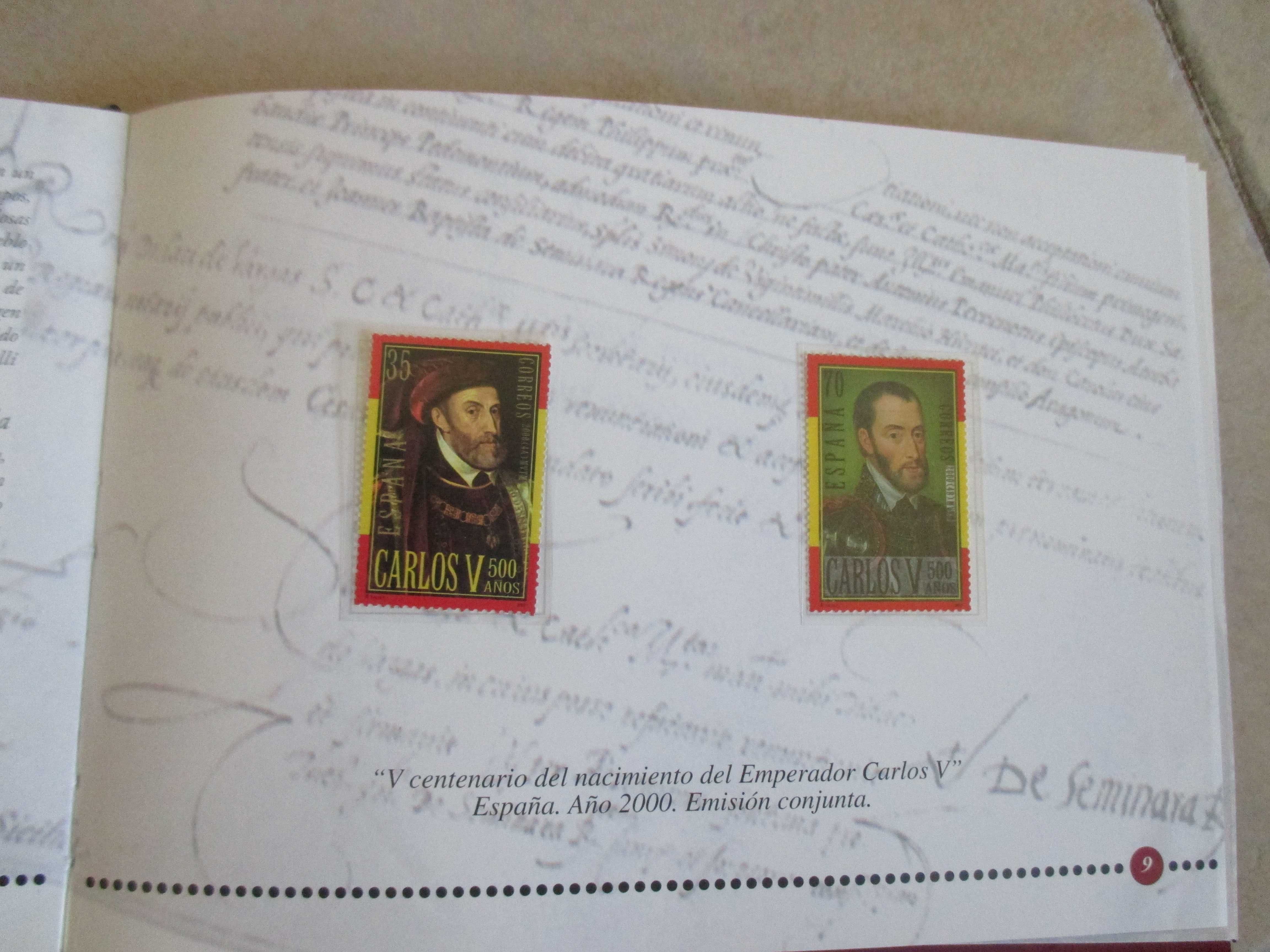 CARLOS V - V CENTENARIO DO NASCIMENTO - SELOS E FDC - 2000