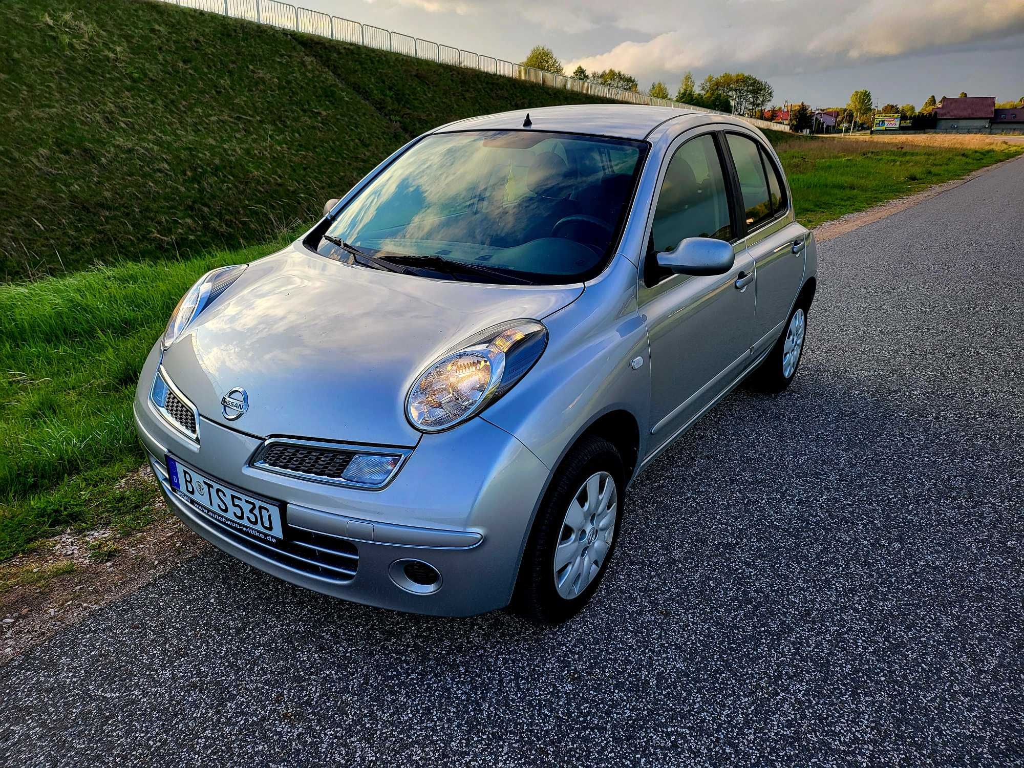 NISSAN MICRA K12 1.2 2009 klima 5drzwi tempomat nowe opony SUPER STAN