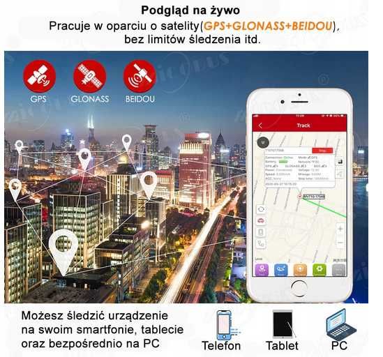 Lokalizator GPS 4G z funkcją odcięcia paliwa aplikacja PL