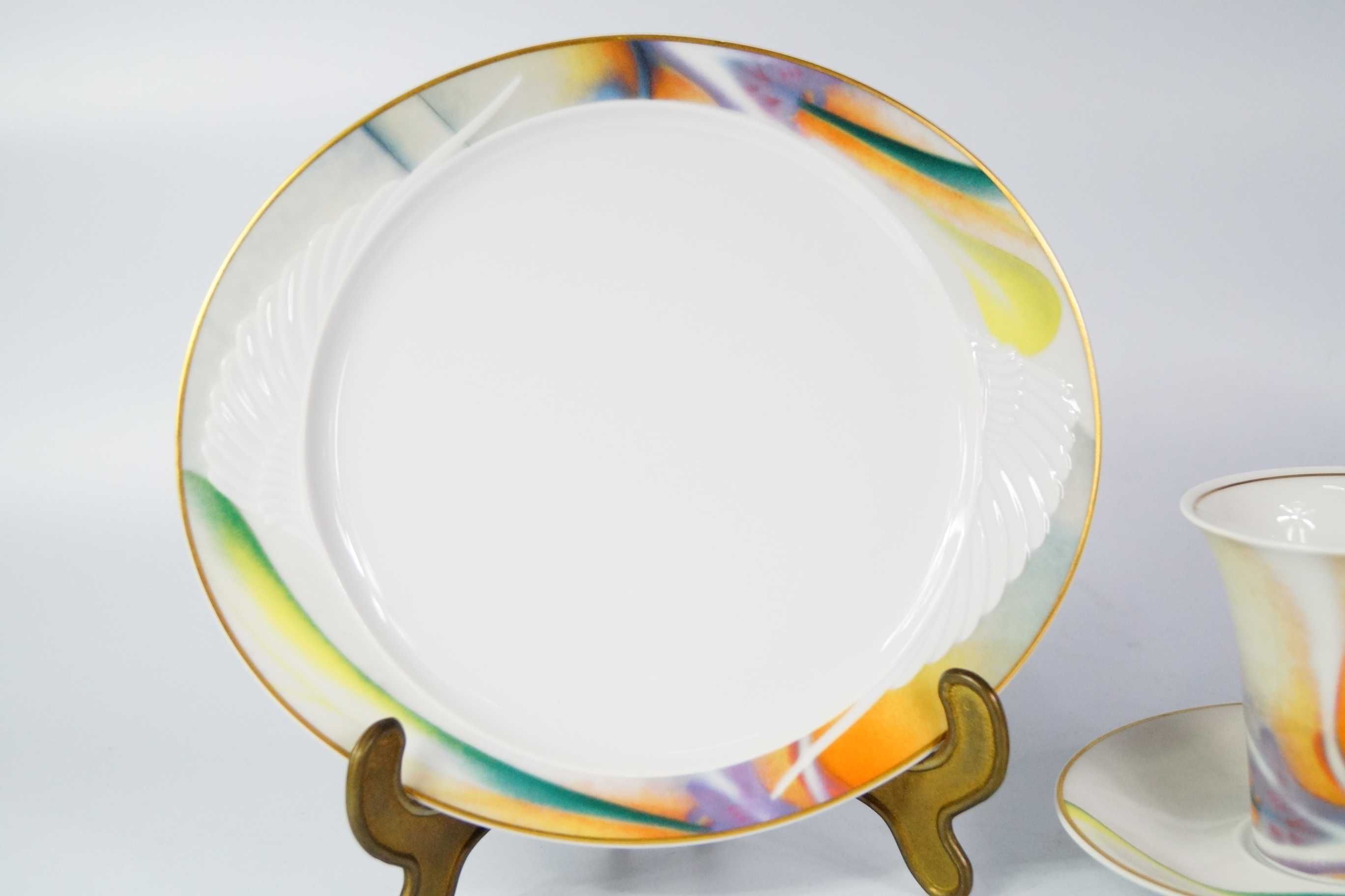 Rosenthal Mythos Versace filiżanka trio zestaw śniadaniowy kawa