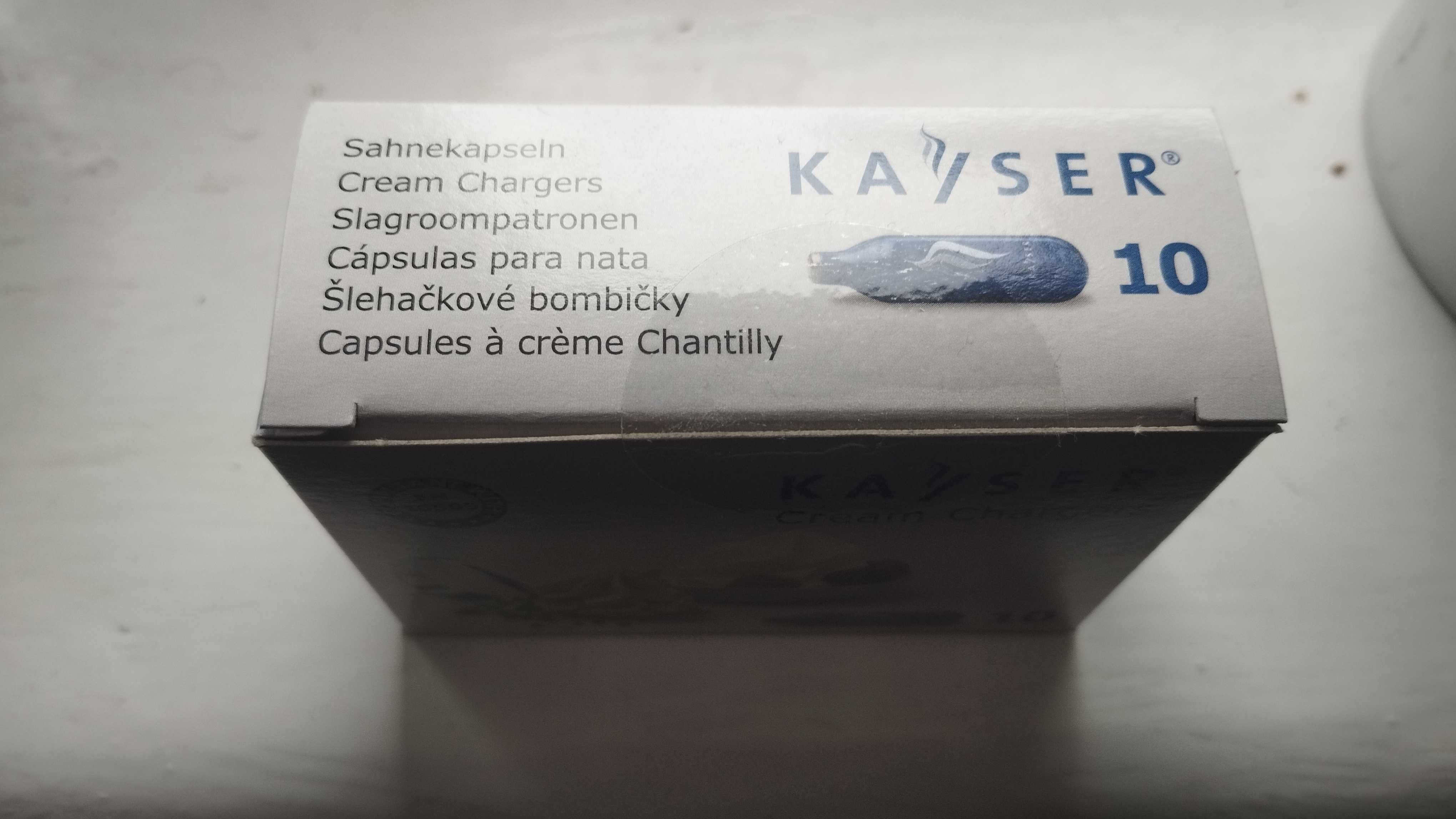 Капсули N2O для сифонів Kayser,1 уп. Нові!