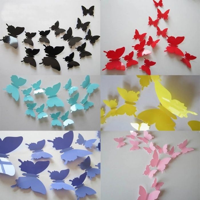Бабочки 3D для декора любой поверхности