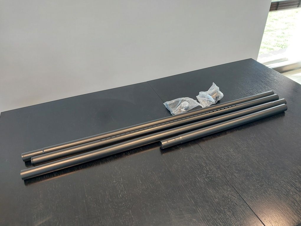MEISENBERG Karnisz Bez Wiercenia, 360-410 cm, Ø 32 mm, Matowy Czarny