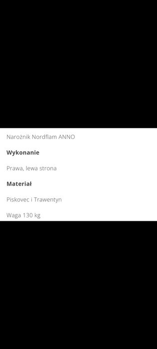 Obudowa kominkowa narożna NORDFLAM ANNO prawy