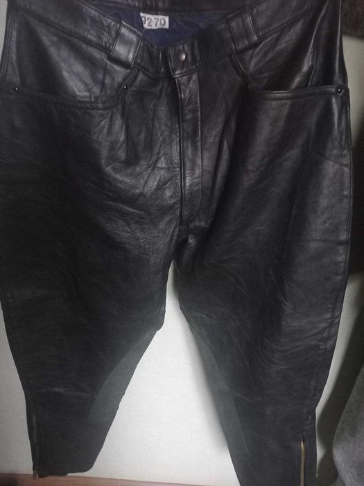 Байкерські шкіряні штани