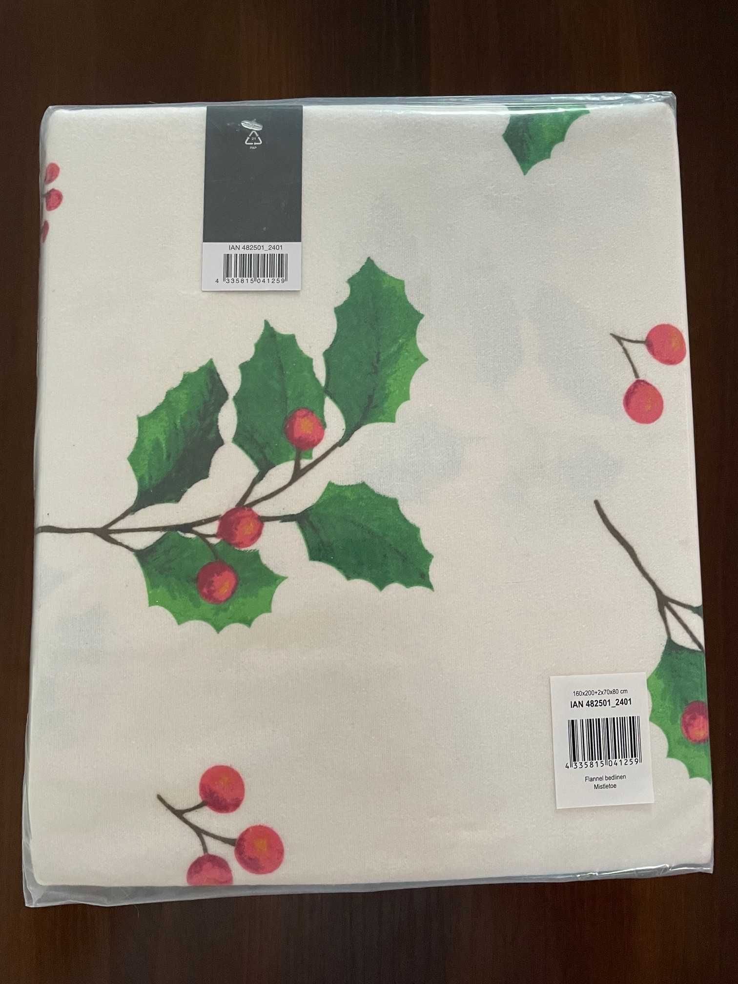 NOWA pościel flanelowa 160x200, poduszki 70x80 (2 szt), zamki, bawełna