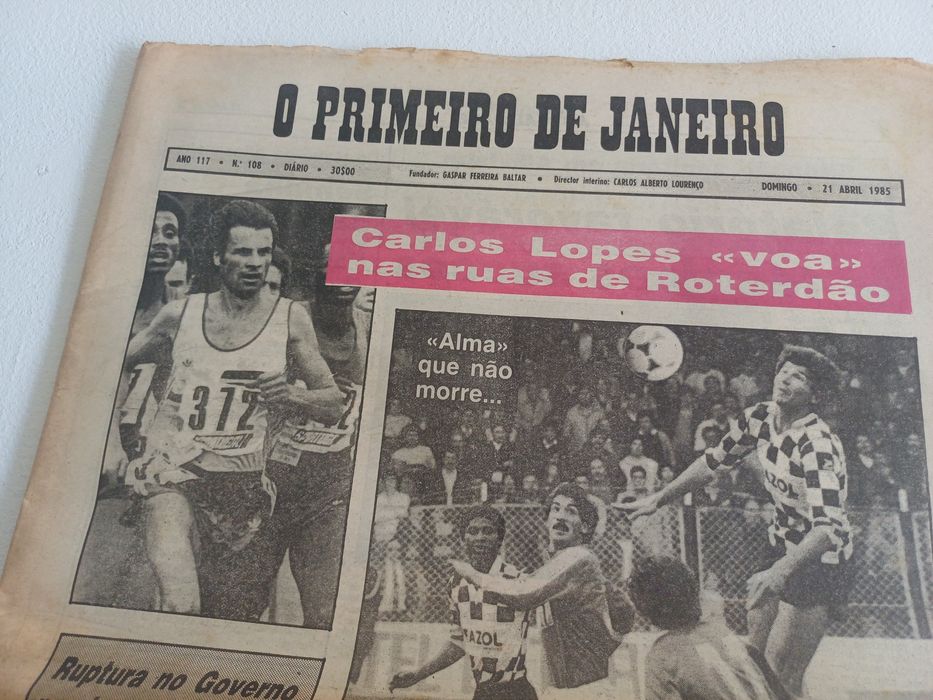 Lote de 5 jornais - CARLOS LOPES