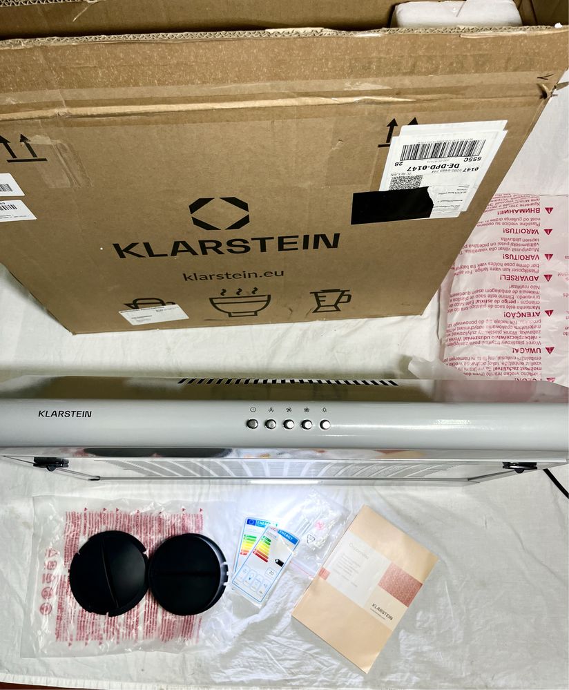 Витяжка кухонна Klarstein Capannina сіра 60см из Германии! Новая!