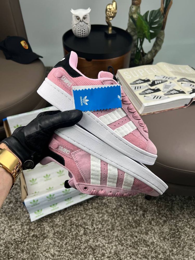 Жіночі кросівки адідас кампус Adidas Originals Campus 00s Pink White