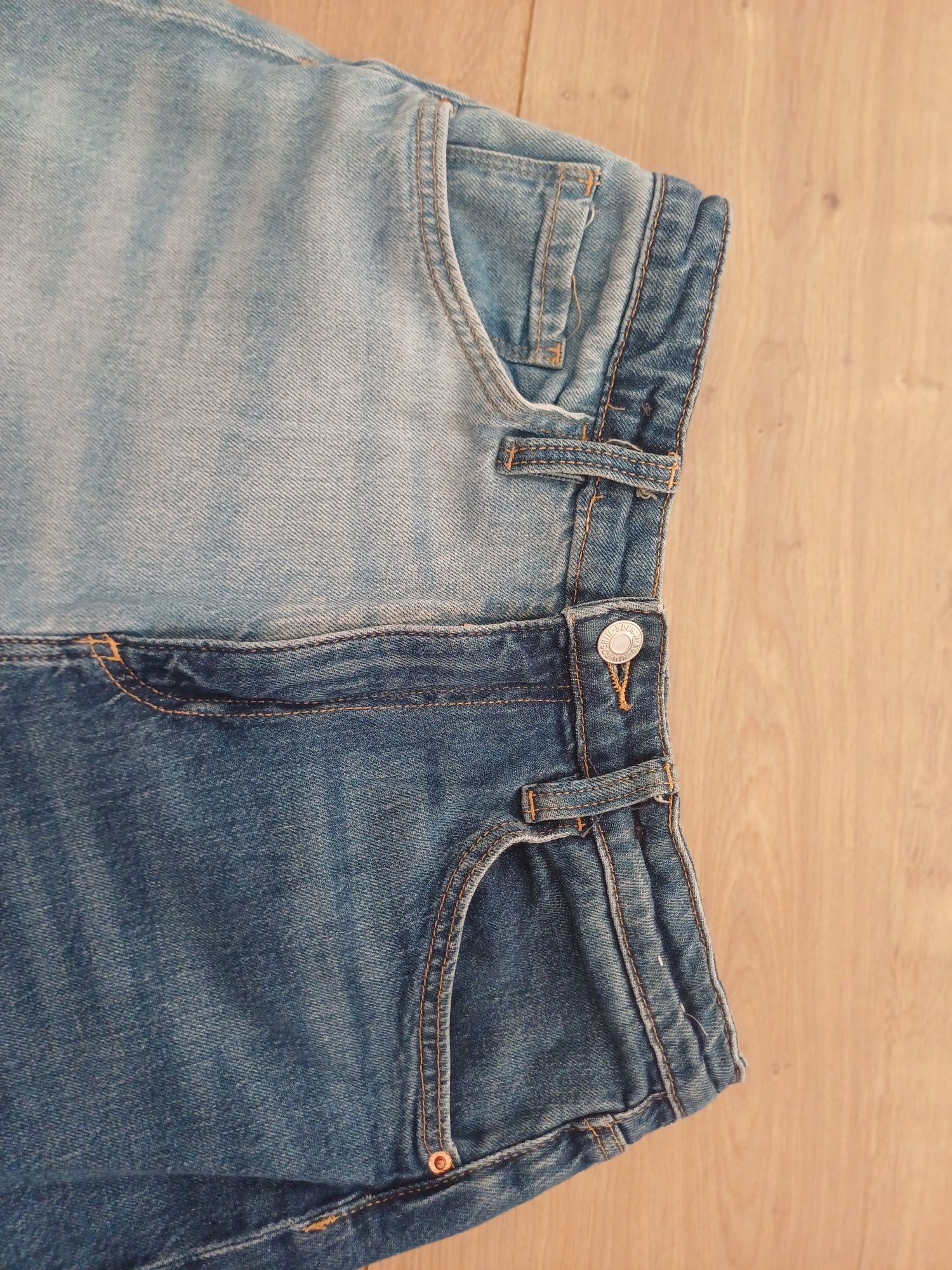 Dżinsy jasnoniebieskie H&M Wide fit jeans 164cm