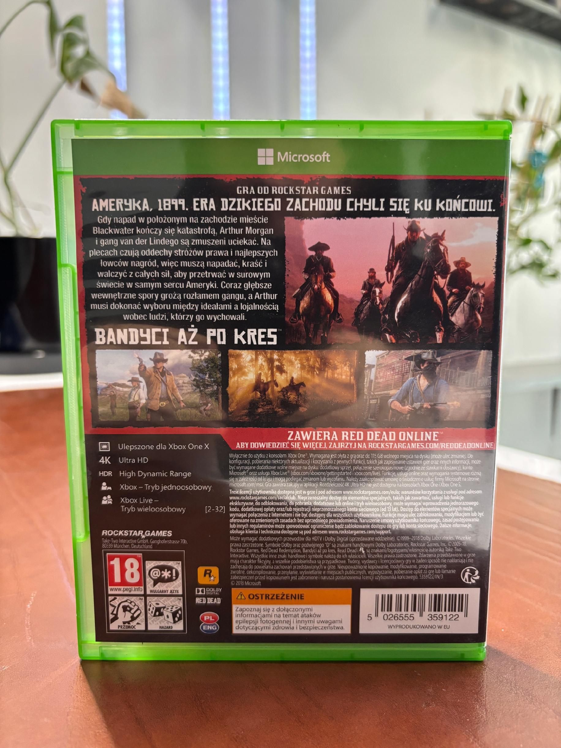 Xbox One Red Dead Redemption 2 Po Polsku