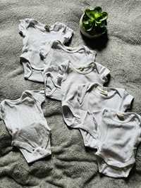 Body niemowlęce białe 8 szt