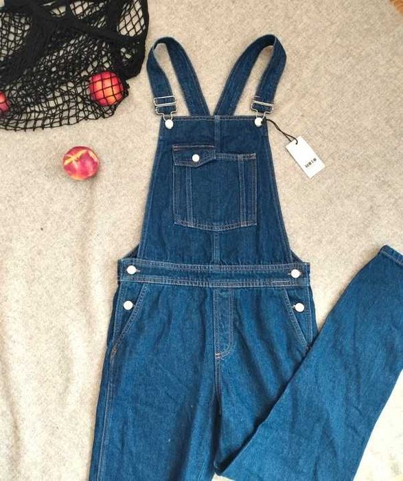 Nowe granatowe ogrodniczki kombinezon damski Topshop jeansowy denim