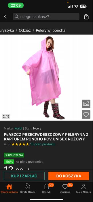 Kapok bardzo rozowy uzywany