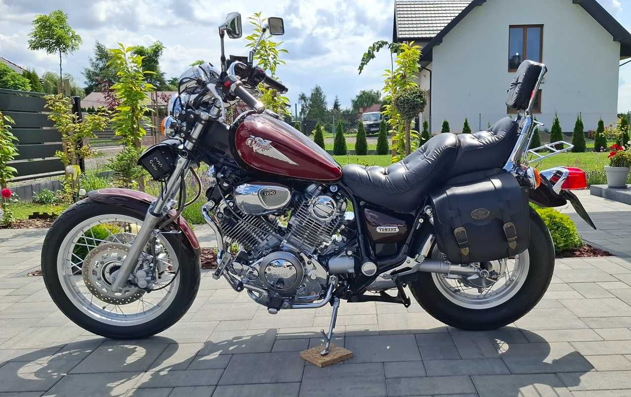 BIAŁY KRUK Yamaha XV 1100 Virago 15004 km, EUROPA, 1998 r., SERWIS